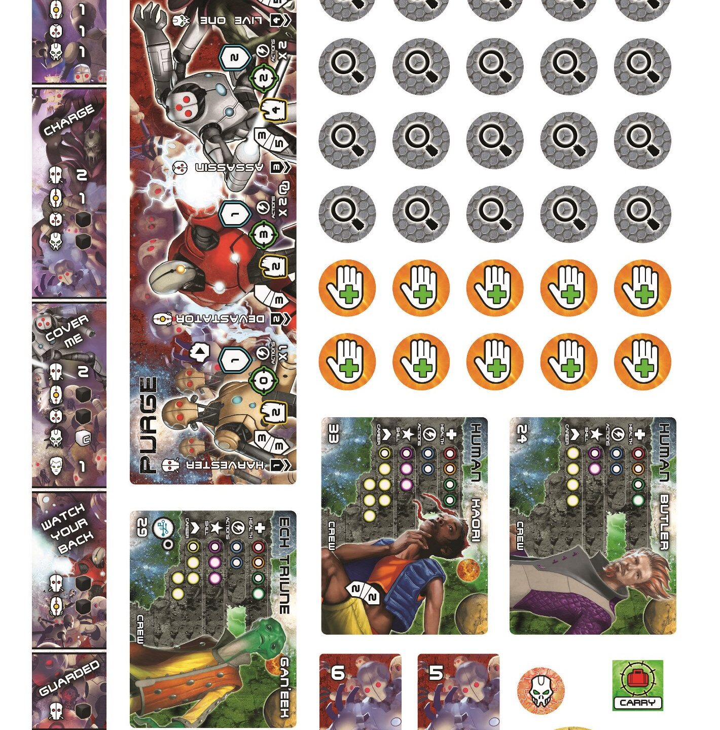 Core Space Boards and Counters