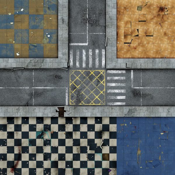 City Block Gaming Mat 2×2