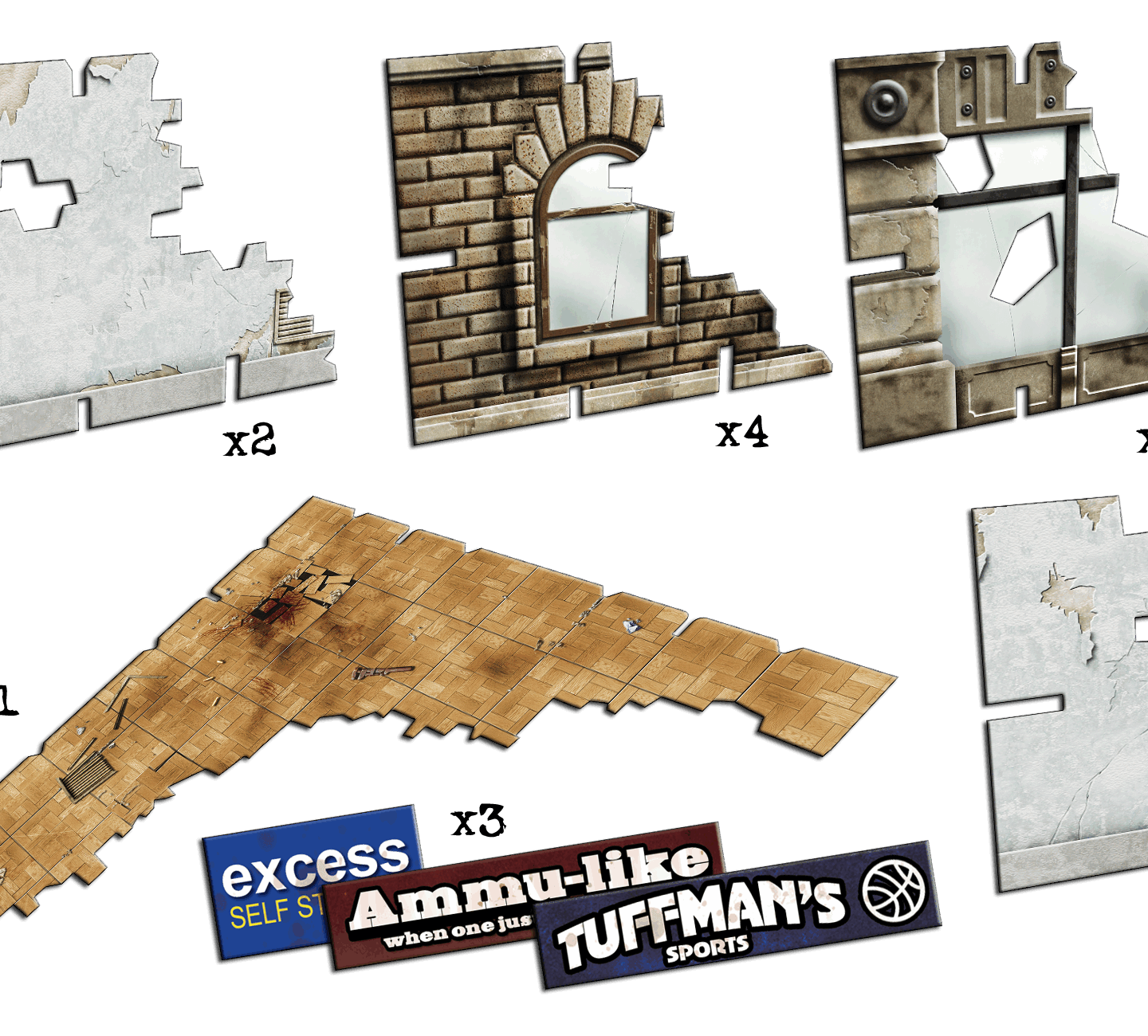 Ruined Walls & Floors