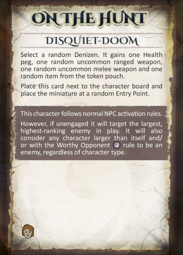 On the hunt card