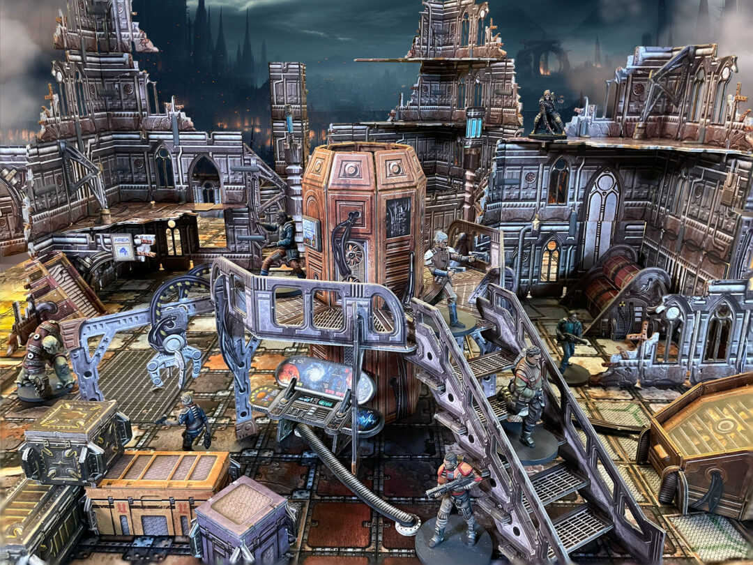 Example of Battle Systems Gothic Cityscape terrain in use