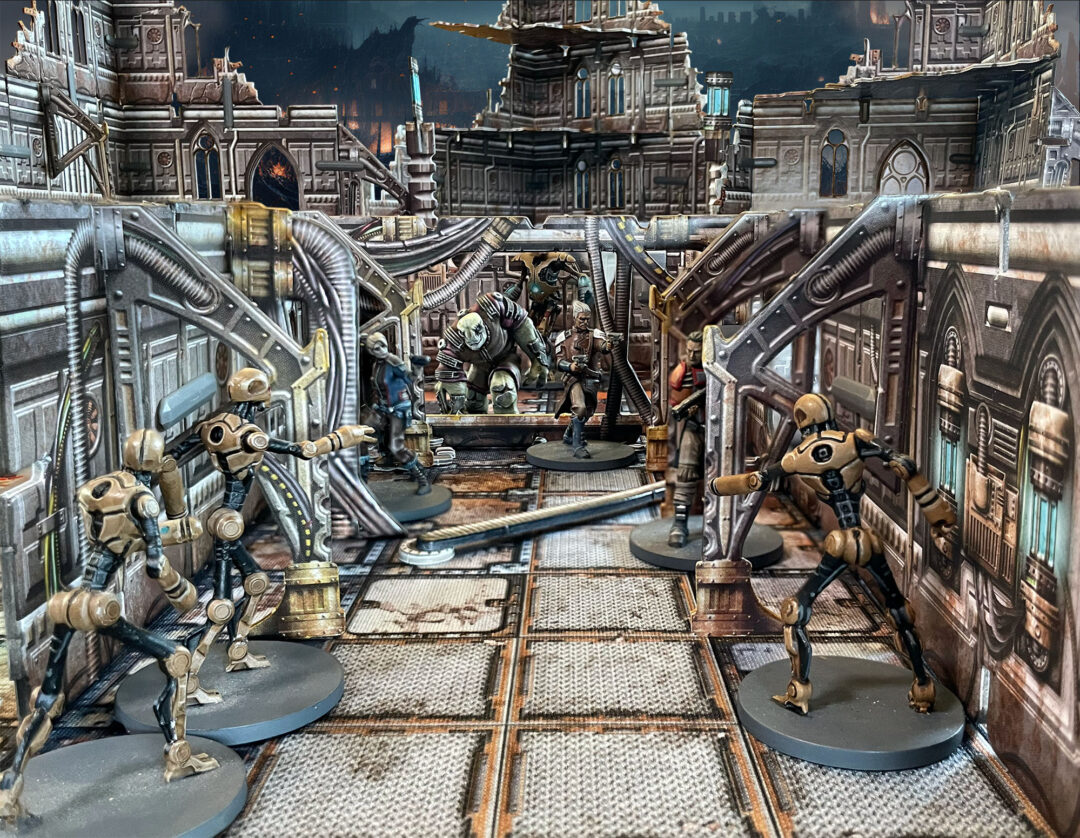 Example of Battle Systems Gothic Cityscape terrain in use