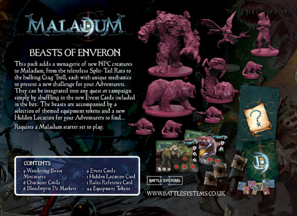 Maladum Beasts of Enveron Expansion
