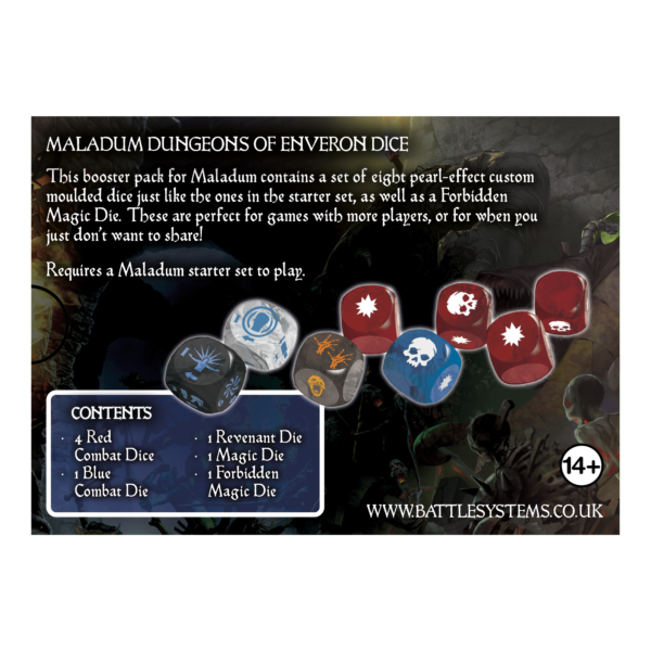 Maladum: Dungeons Of Enveron Dice