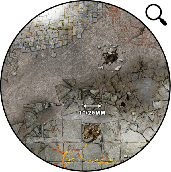 Frosty Crags Gaming Mat 2×2 – Grid