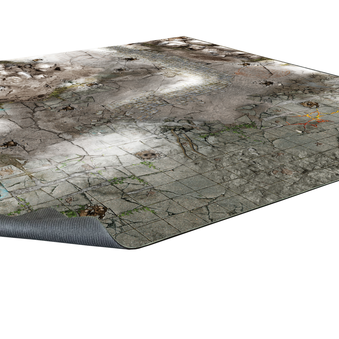 Frosty Crags Gaming Mat 2x2 - Grid