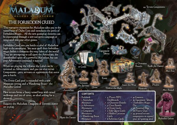 Maladum The Forbidden Creed Expansion