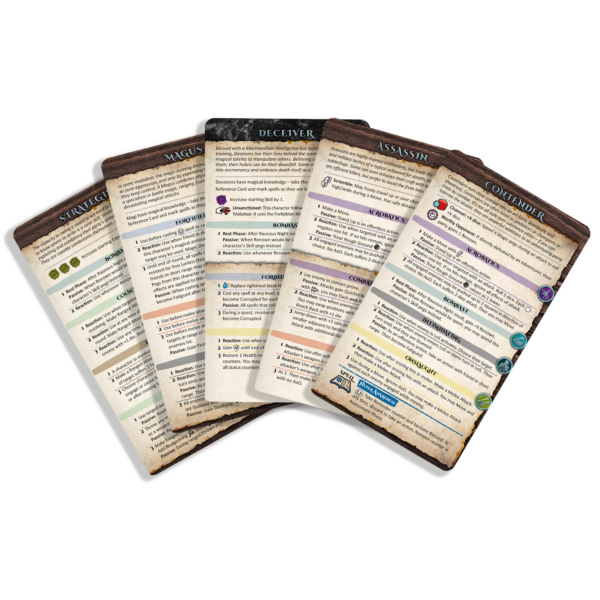 Maladum Reference Cards