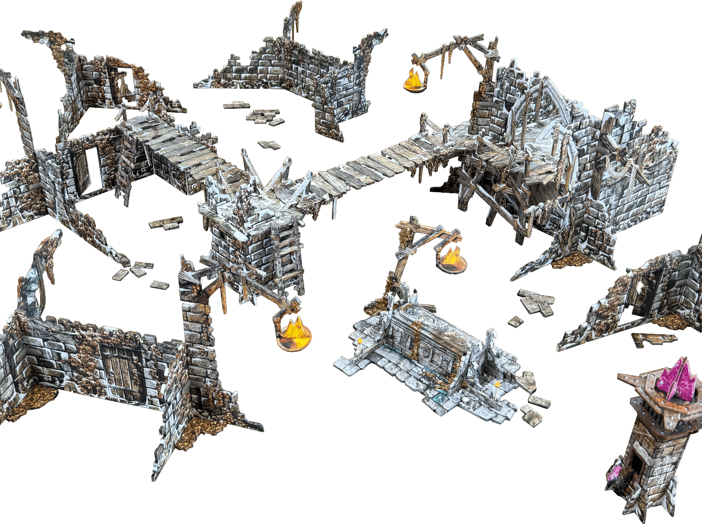 Ruined Mountain Keep (Forbidden Creed Terrain)