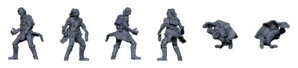 Crew of the Poseidon – Sci-Fi Mercenary STL Pack