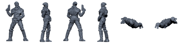 Crew of the Cygnus – Sci-Fi Mercenary STL Pack