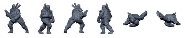 Crew of the Poseidon – Sci-Fi Mercenary STL Pack