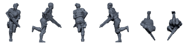 Crew of the Yamato – Sci-Fi Mercenary STL Pack