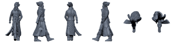 Butler, Human Businessman – Sci-Fi Civilian STL