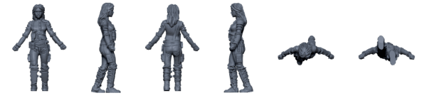 Crew of the Yamato – Sci-Fi Mercenary STL Pack