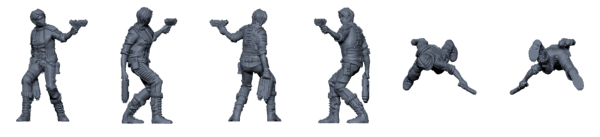 Crew of the Skylark – Sci-Fi Mercenary STL Pack