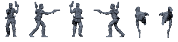 Crew of the Black Maria – Sci-Fi Mercenary STL Pack