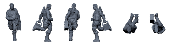 Crew of the Black Maria – Sci-Fi Mercenary STL Pack