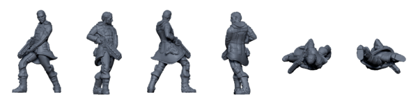Crew of the Black Maria – Sci-Fi Mercenary STL Pack