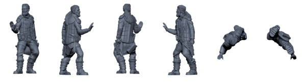 Crew of the Ion Hope – Sci-Fi Mercenary STL Pack