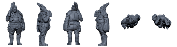 Crew of the Skylark – Sci-Fi Mercenary STL Pack