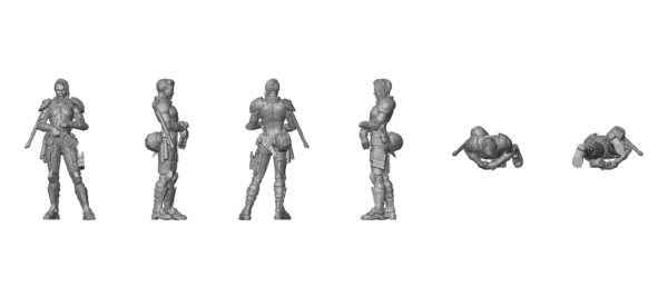 Zara, Galactic Corps Agent – Sci-Fi Police STL