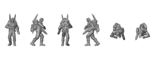 Zain, Human Technician – Sci-Fi Mercenary STL