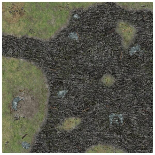 Cobbled Outskirts Gaming Mat